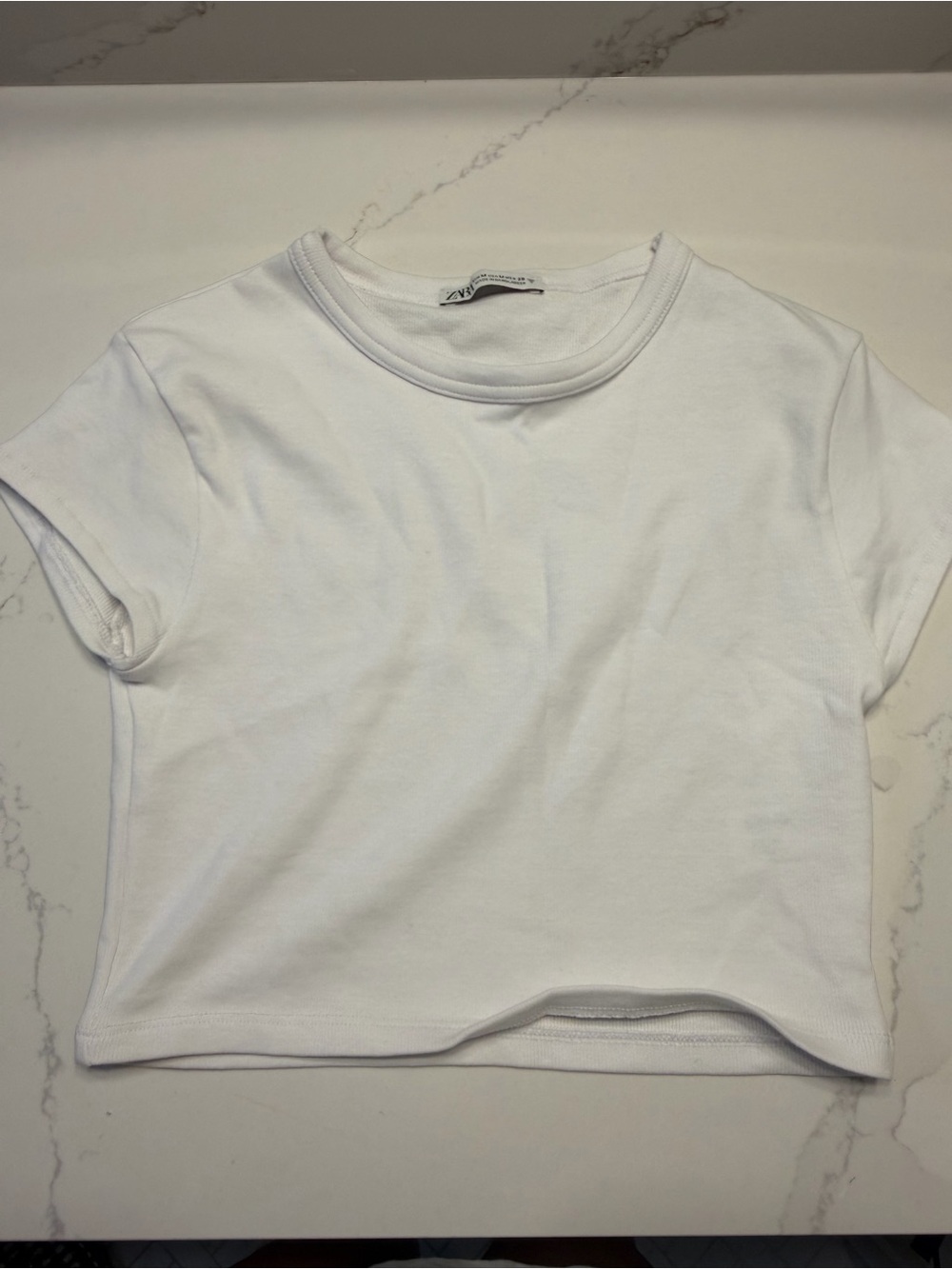 Zara White Crop Top
